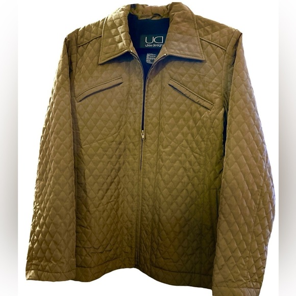 Utex Design Women’s Taupe Size Medium Quilted Jacket - Picture 2 of 4